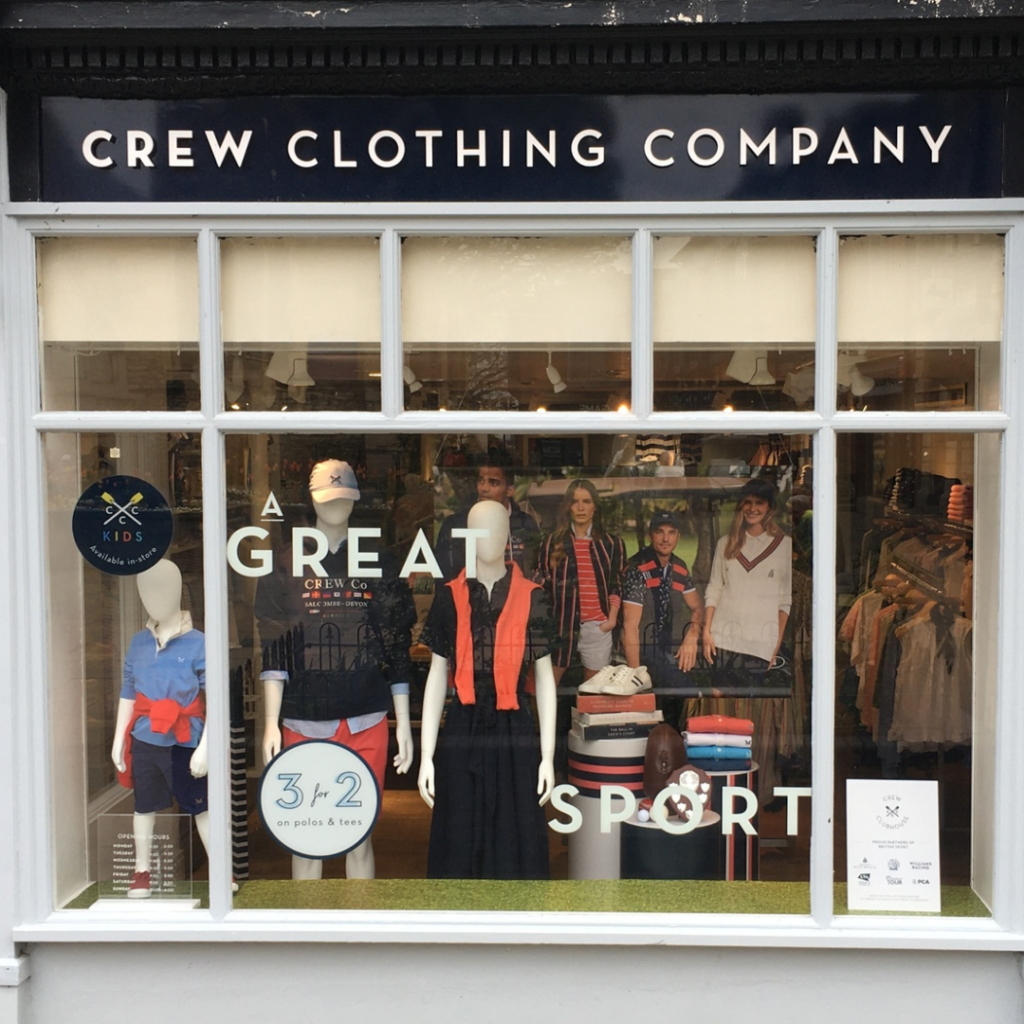 Our team worked closely with Crew Clothing throughout the whole design and production process before bringing the ideas to life in a store environment.