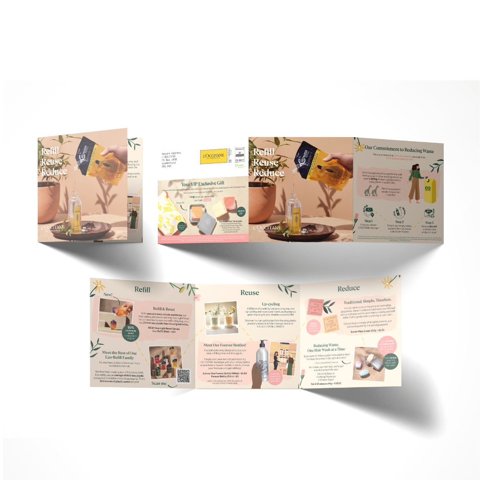 Our collaborative approach, providing expert advice on innovative direct mail solutions helps L'Occitane En Provence to consistently increase their response rates.