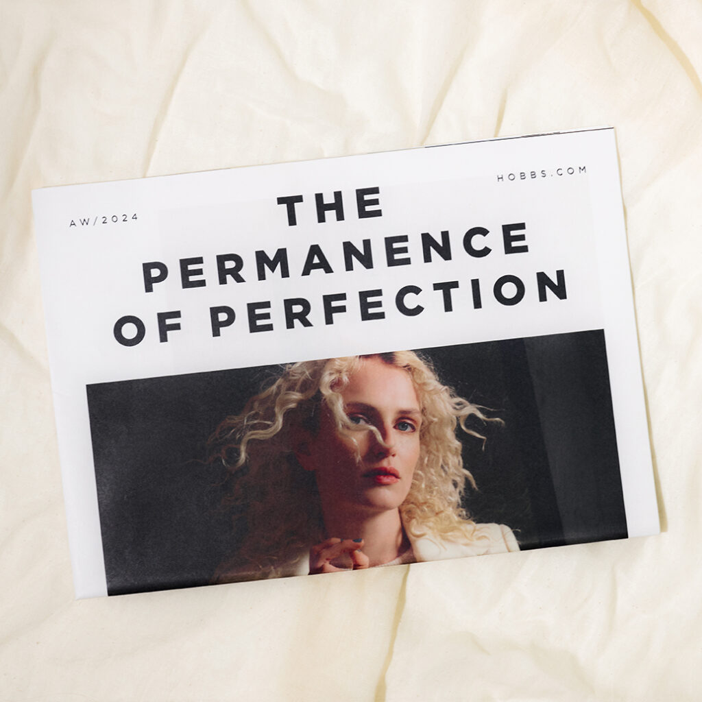 Luxury broadsheet lookbooks for Hobbs London, designed to showcase their latest collection.