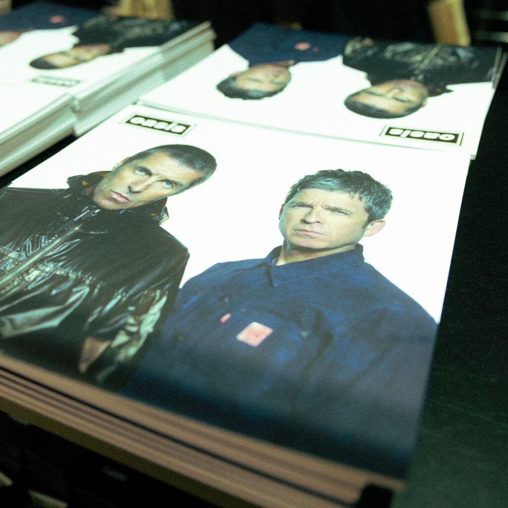 Premium print for the Oasis Live '25 tour, including the official programme, world tour posters, and show-specific artwork.